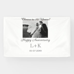 Prost auf 10 Jahre glücklicher Jahrestag Foto hinz Banner