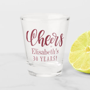 Prost auf 30 Jahre personalisierter Geburtstag Schnapsglas