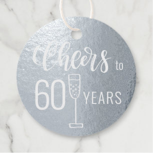 Prost auf 60 Jahre Männer Geburtstag elegant Geschenkanhänger