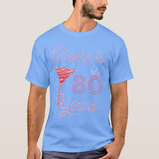 Prost auf 80 Jahre 80. Geburtstag 80 Jahre alt Bda T-Shirt