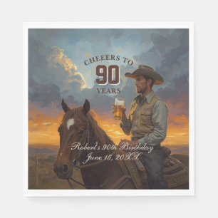 Prost auf 90 Jahre Serviette