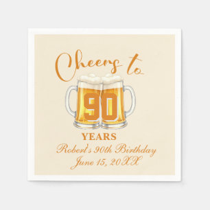 Prost auf 90 Jahre  Serviette