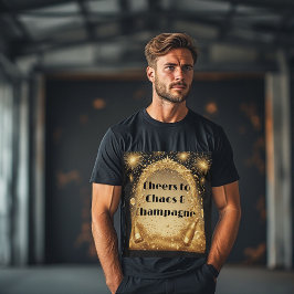 Prost auf Chaos und Champagner Neujahrsfeuerwerk T-Shirt