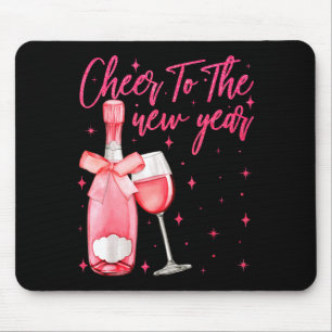 Prost auf das neue Jahr 2026 Champagner Silvester Mousepad