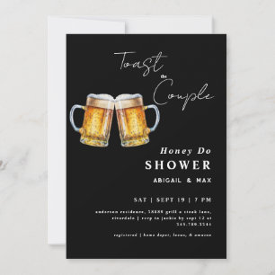 Prost auf das Paar Honig-Tun Hochzeitsshower Einladung
