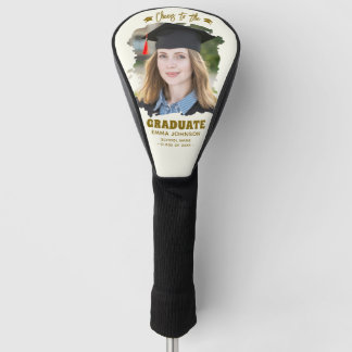 Prost auf den Absolventen Benutzerdefiniertes Foto Golf Headcover
