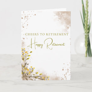 Prost auf die Rente Elegantes Rentengeschenk Karte