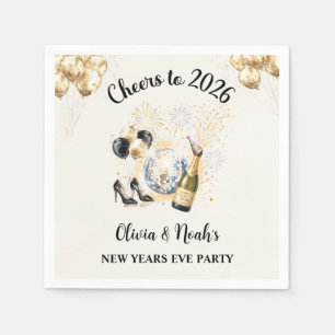 Prost auf die Silvesterparty 2026 Serviette