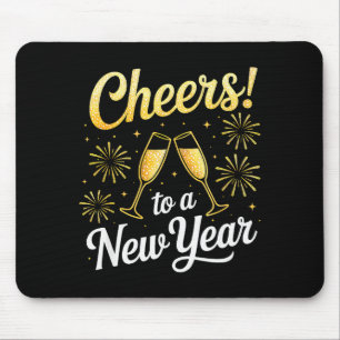 Prost auf die Silvesterparty Countdown Frohes Neue Mousepad