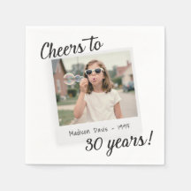 Prost auf Dreißig Jahre 30 Retro-Foto-Geburtstag