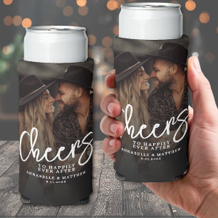 Prost auf ein glückliches Ende Foto-Hochzeit Selters Dosenkühler