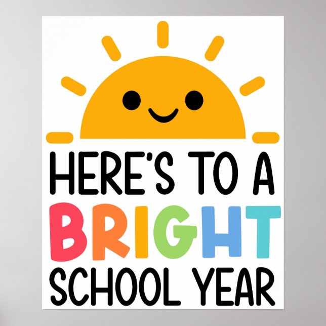Prost auf ein helles Schuljahr Poster (Vorne)