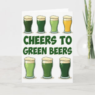 Prost auf grüne Biere Tolle Karte
