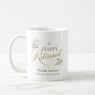 Prost auf Ihre Pensionierung Personalisierter Name Kaffeetasse