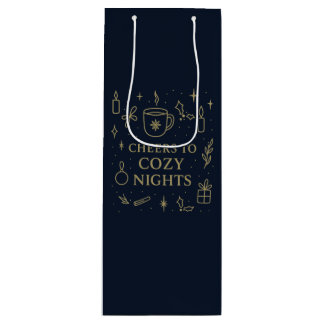 Prost auf kuschelige Nächte Geschenktasche Geschenktüte Für Weinflaschen