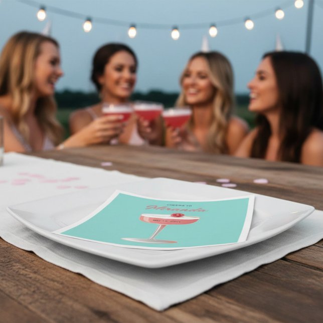 Prost auf [Name] personalisierte Party-Servietten Serviette (Von Creator hochgeladen)