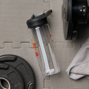 Prost auf warme Zehen und personalisierbare Wasser Trinkflasche