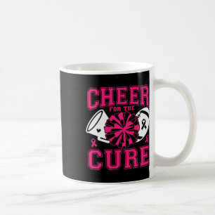 Prost aufs Heilmittel Brustkrebsbewusstsein Pinkes Kaffeetasse