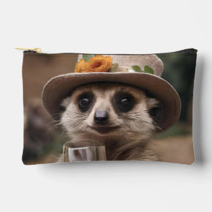 "Prost aufs Leben: Gran Meerkat genießt ein Glas W Zubehörtasche