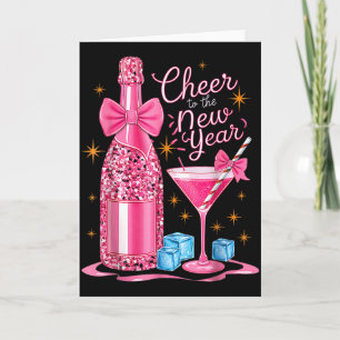 Prost aufs Neues Jahr 2026 Champagner Silvester Karte