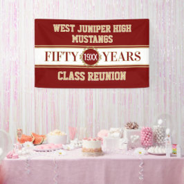 Prost! Banner zum 50. Klassentreffen