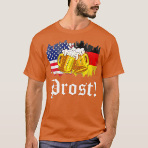 Prost Beer Deutsche Fahne T Oktoberfest Männer T-Shirt