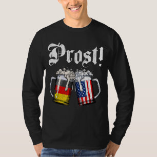 Prost Beer Deutsche Flagge Oktoberfest Männer Mu T-Shirt