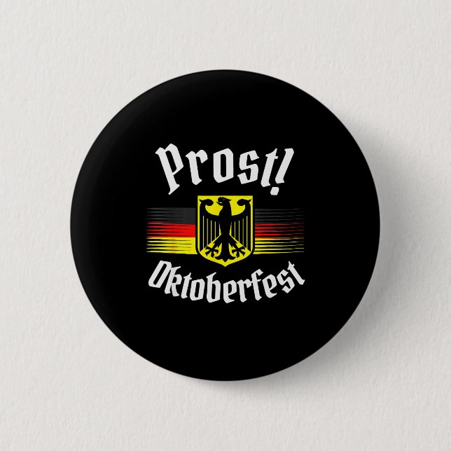 Prost Beer German American Flag Men Mug  Button (Vorderseite)