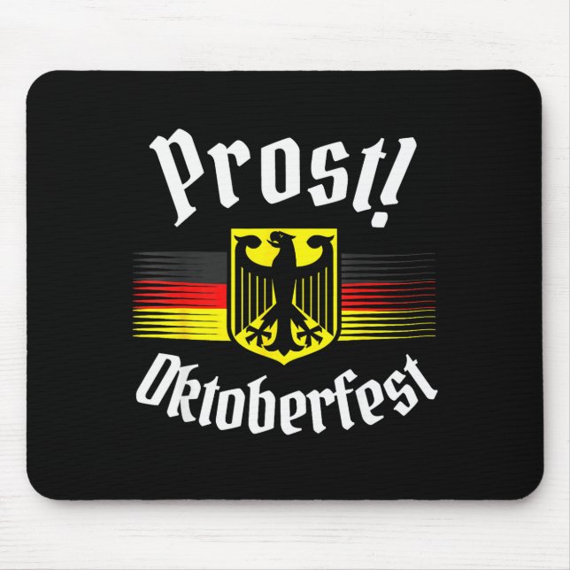 Prost Beer German American Flag Men Mug  Mousepad (Vorne)