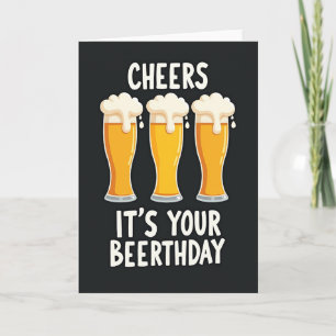 Prost Beerthday-Grußkarte Karte