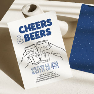 Prost & Bier Männer 30, 40, 50, 60 Geburtstag Einladung