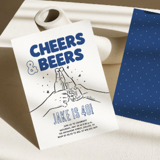 Prost & Bier Männer 30, 40, 50, 60 Geburtstag Einladung