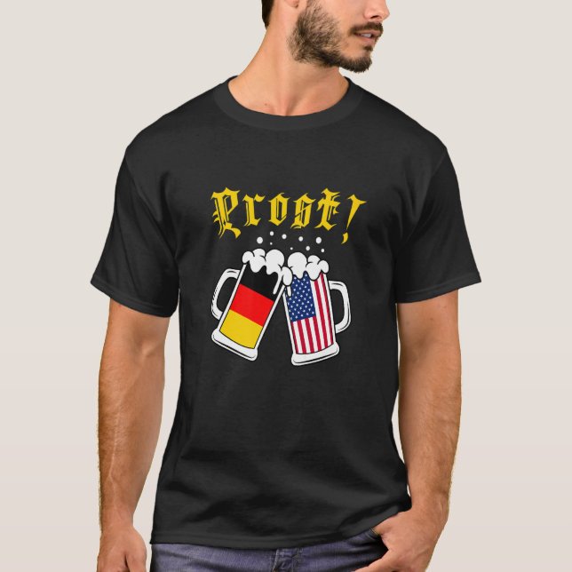 Prost Cheers Beer Festival American German Beer Dr T-Shirt (Vorderseite)