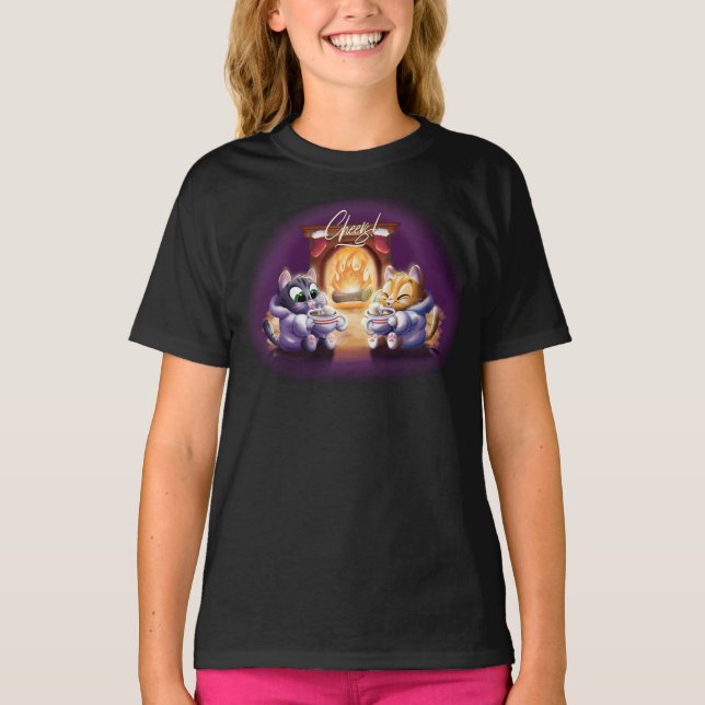 PROST! COCOA CATS von Jeff Willis Art T-Shirt (Vorderseite)