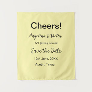 Prost, Datum speichern, einfach, minimal, modern,  Wandteppich