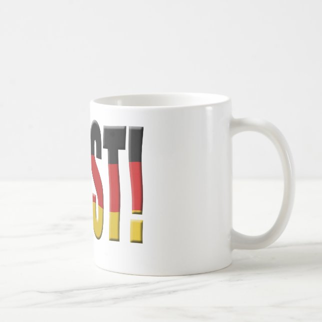 Prost! Deutsche Flagge Tasse (Rechts)