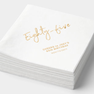 Prost Eighty - five   Moderne 85. Geburtstagsfeier Servietten Mit Folie