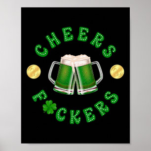 Prost Ers Lustiger St. Patricks Day Irisches Trink Poster