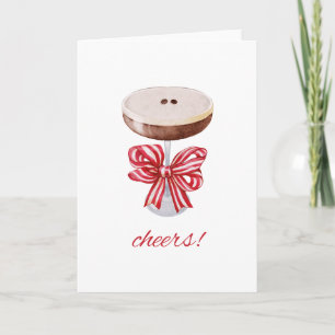 Prost! Espresso Martini Holiday Card Karte