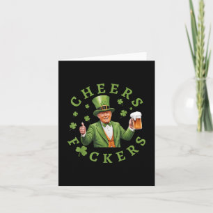 Prost F.ckers St Patricks Day Lustiger Biertrinker Karte