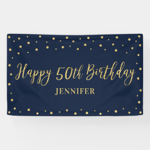 Prost   Glückliches 50. Geburtstagsbanner Banner