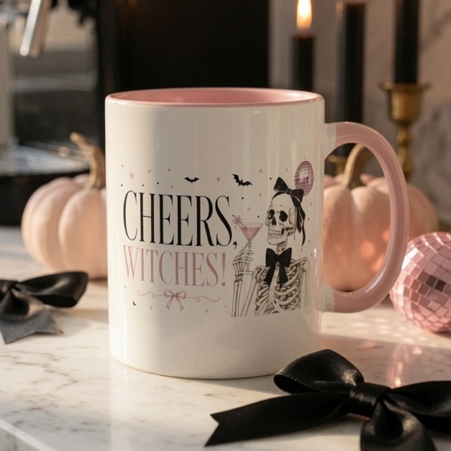 Prost Hexen Skelett Halloween  Tasse (Von Creator hochgeladen)