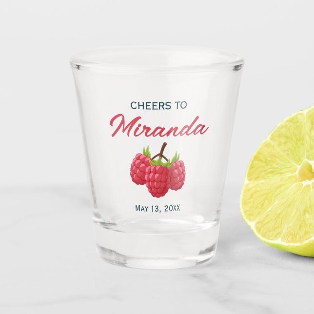 Prost Name Junggesellinnenabschied Schnapsglas (Vorderseite)