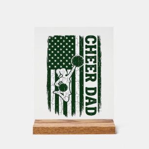 Prost Papa Amerikanische Flagge Vintage Vektor Des Acrylschild