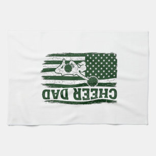 Prost Papa Amerikanische Flagge Vintage Vektor Des Geschirrtuch