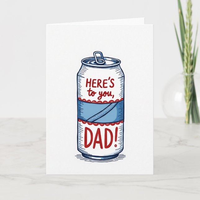 Prost Papa Getränkedose Karte (Vorderseite)