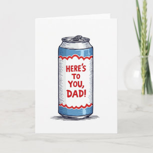 Prost Papa Stylisierte Kunstkarte Karte