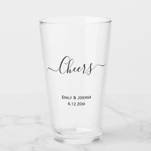 Prost Personalisierte Brautbräutignacht Hochzeit Glas