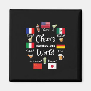 Prost Rund Um Die Welt Urlaub Trinken Lustig Dr Magnet