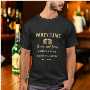 Prost und Bier Personalisierte Junggesellenabschie T-Shirt